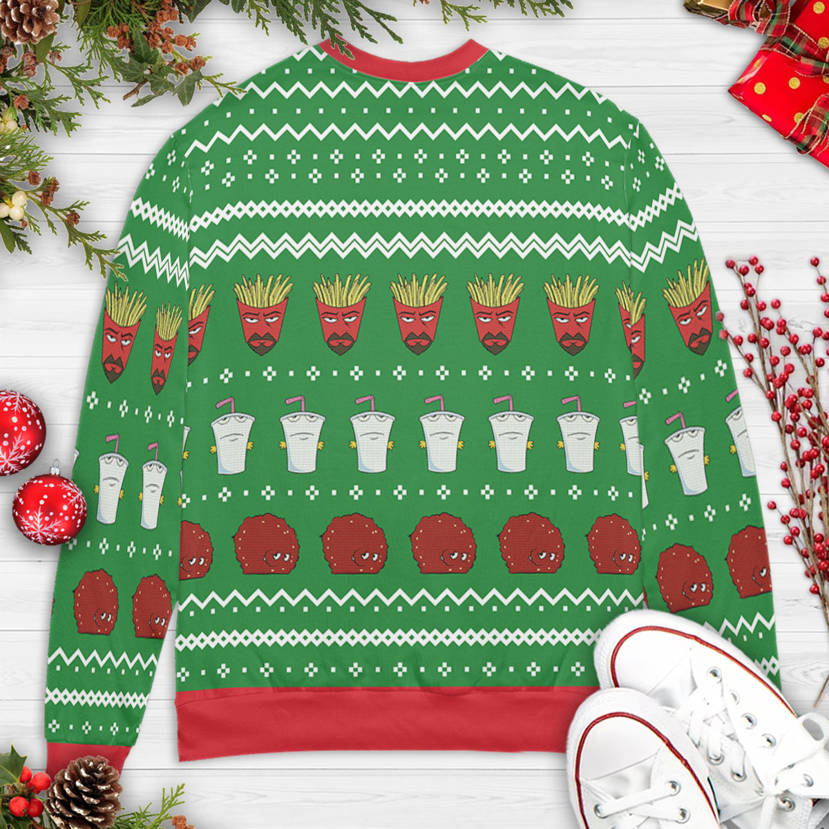 It Don't Matter Aqua Teen Hunger Force Ugly Christmas Sweatshirt