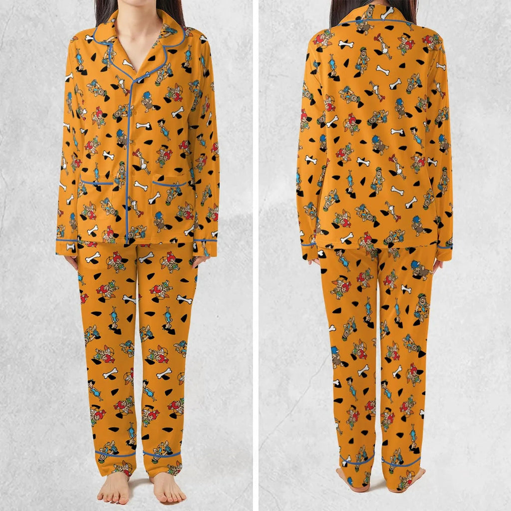 Stone Age The Flintstones Characters Pajamas Set