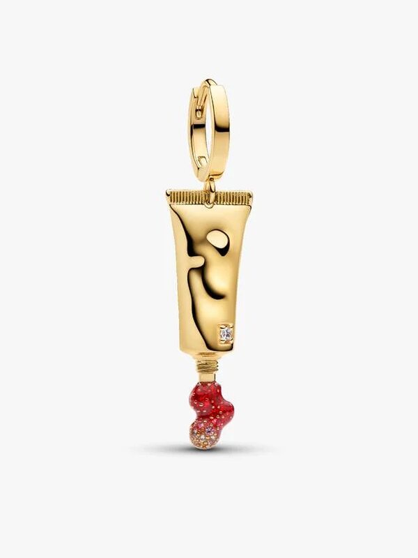 Gold-Plated Sculptural Drop Earrings