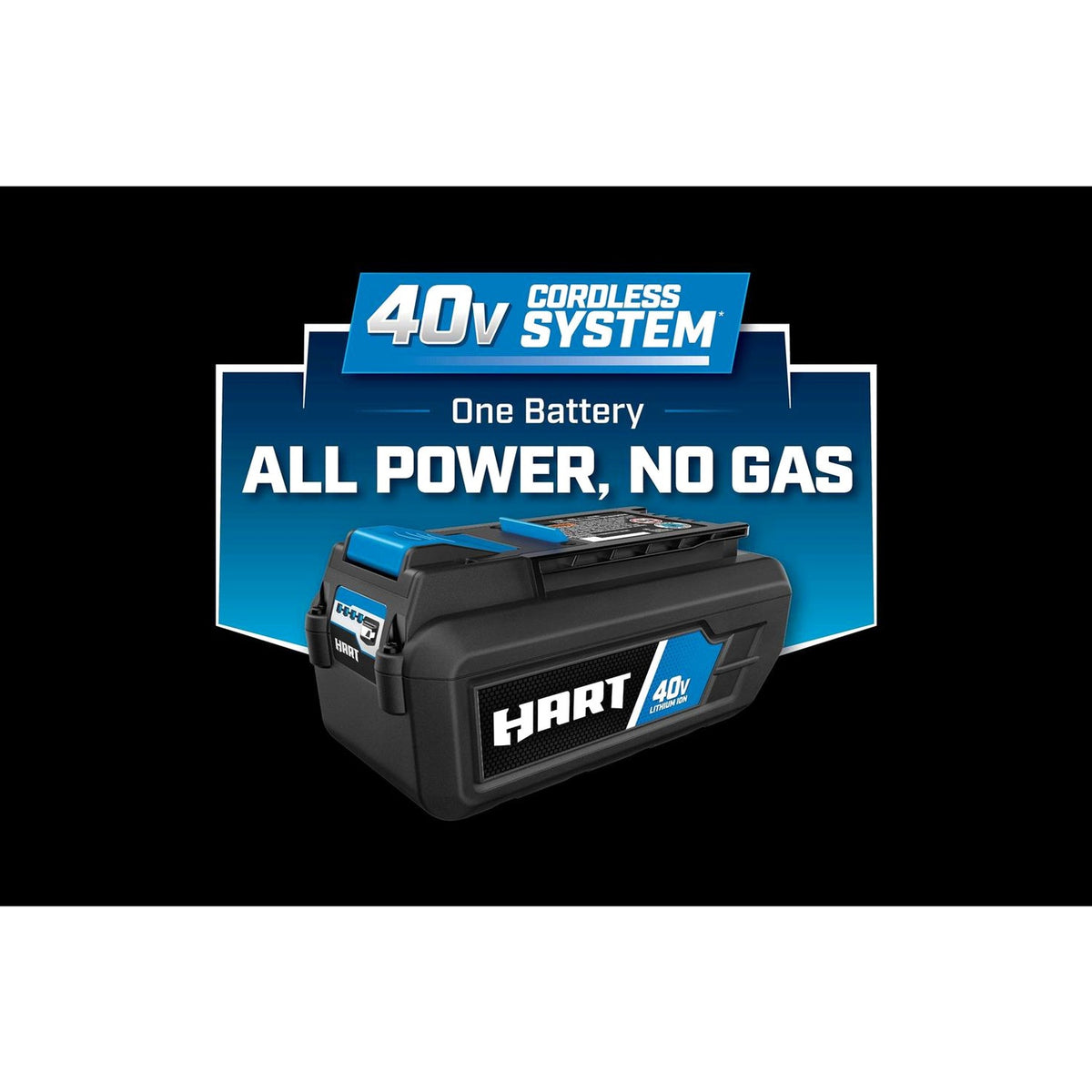 HART 40-Volt 20-Inch Cordless Brushless Push Mower Kit