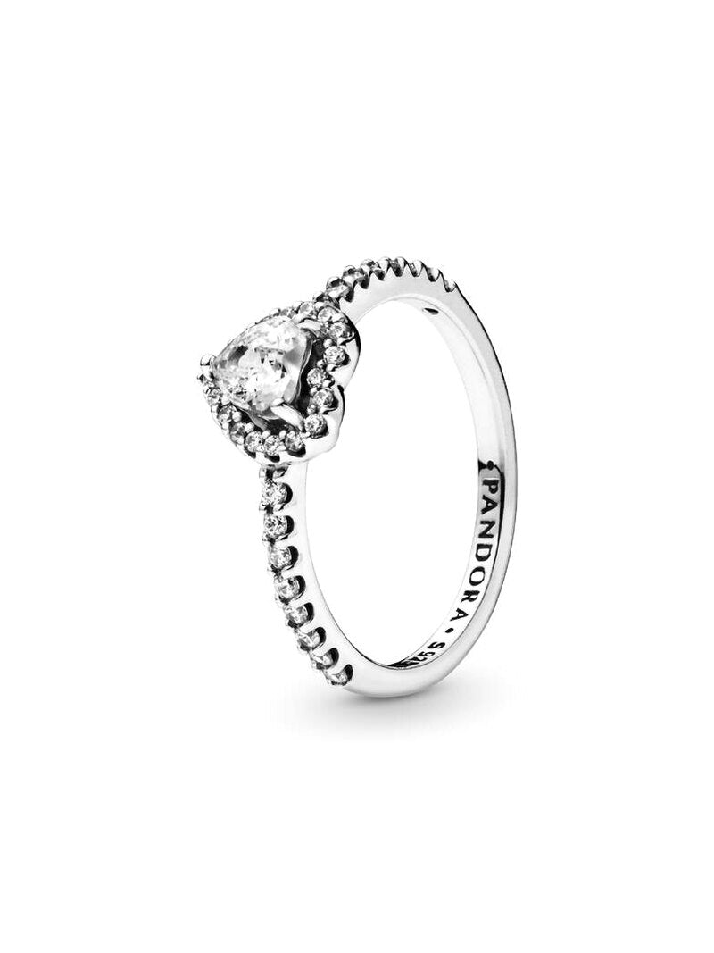 Sterling Silver Raised Heart Ring