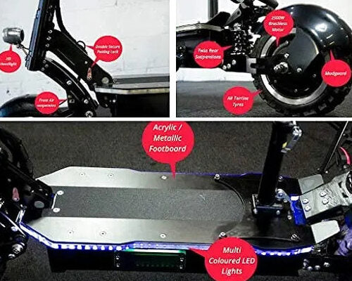 MAXX Folding Electric Scooter, 5000W Dual-Motor, 83-Mile Range, 60 MPH