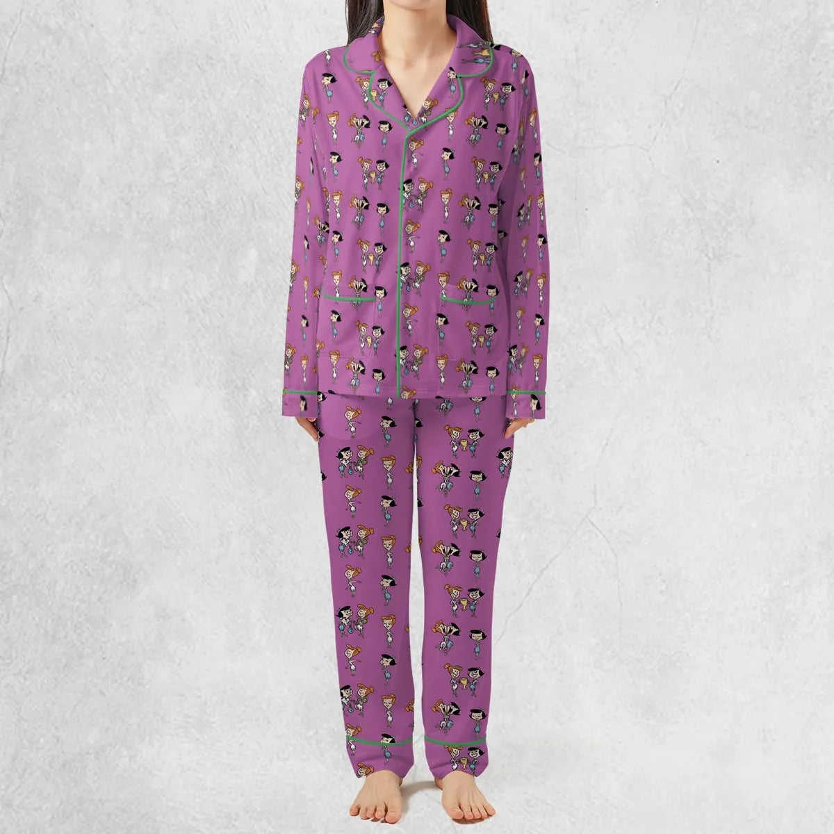 Wilma and Betty The Flintstones Pajamas Set
