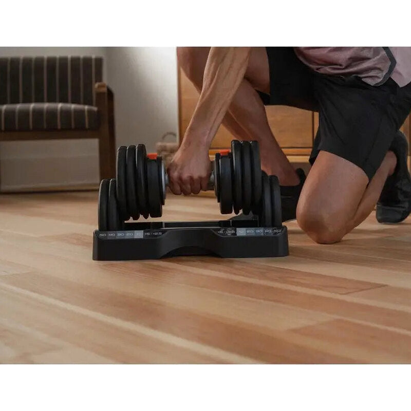 NordicTrack Select-A-Weight Adjustable Dumbbell Set, 55 lb Each