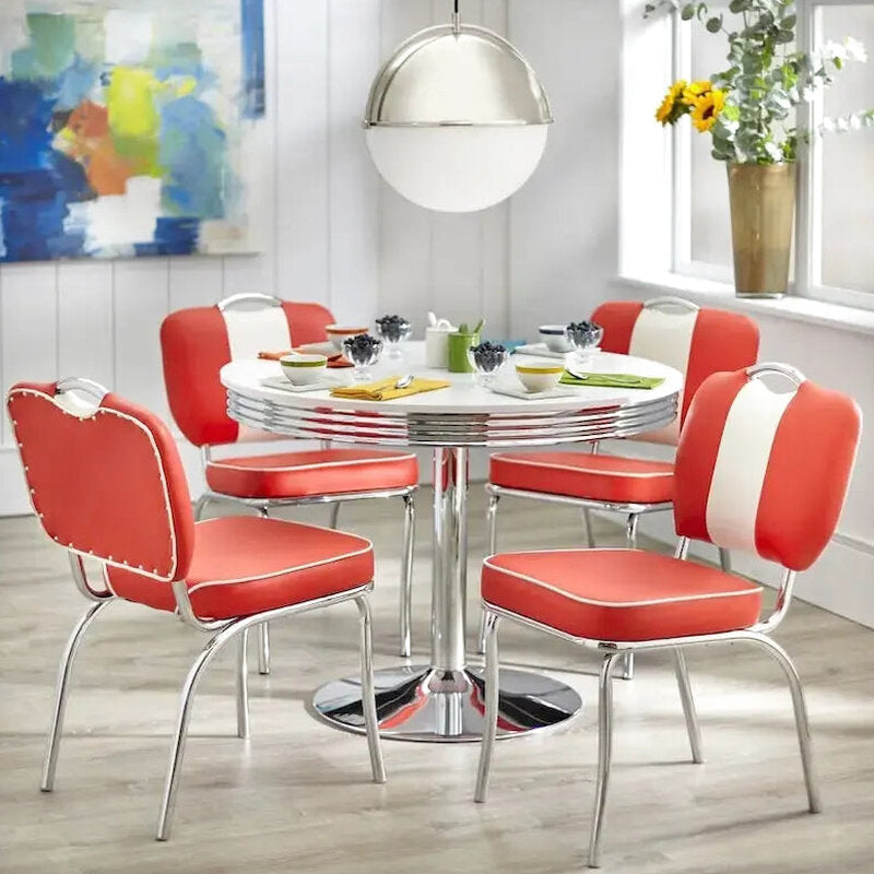 Simple Living 5-Piece Retro Dining Set With Laminated MDF Table Top - Raleigh