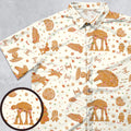 Gingerbread Christmas Star Wars Button Down Shirt