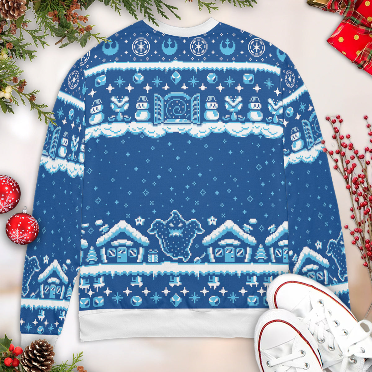 Snowman in game Ugly Christmas Sweatshirt