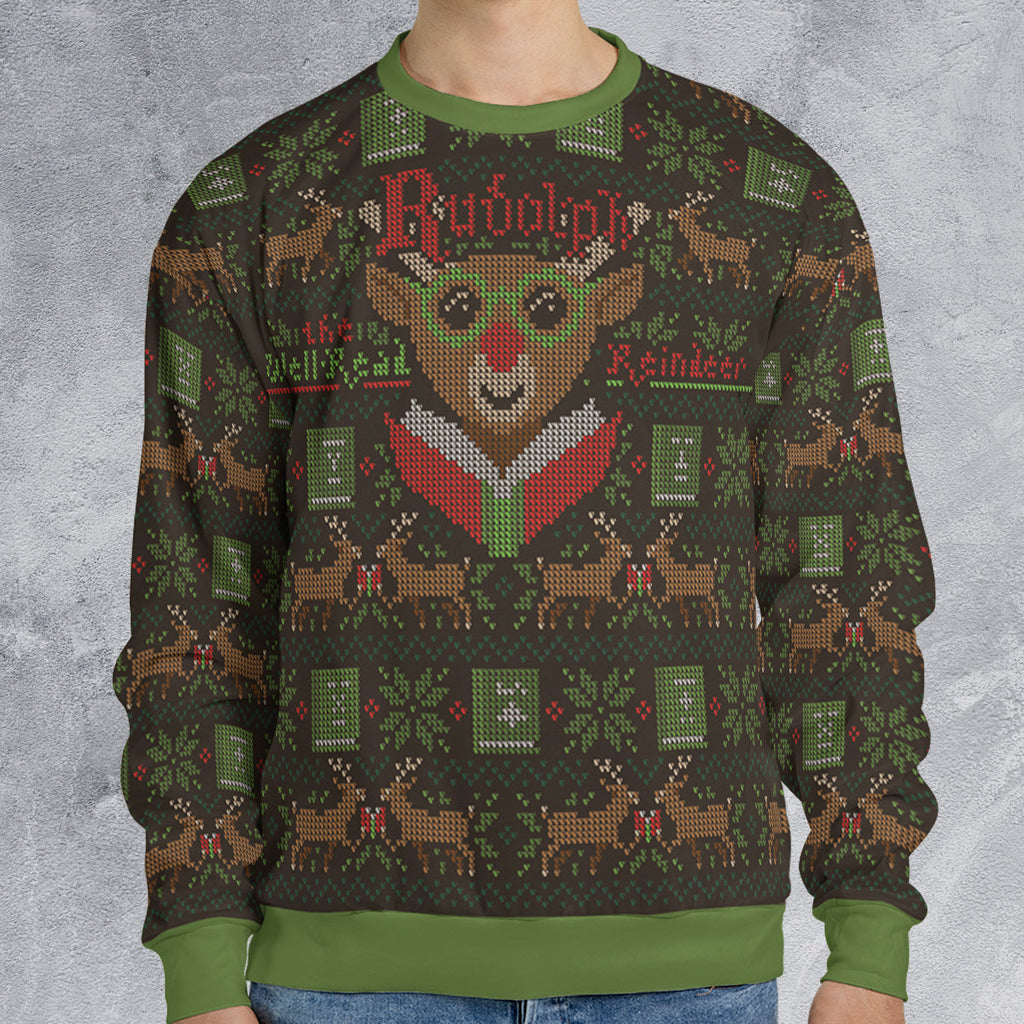Rudolph Ugly Christmas Sweatshirt