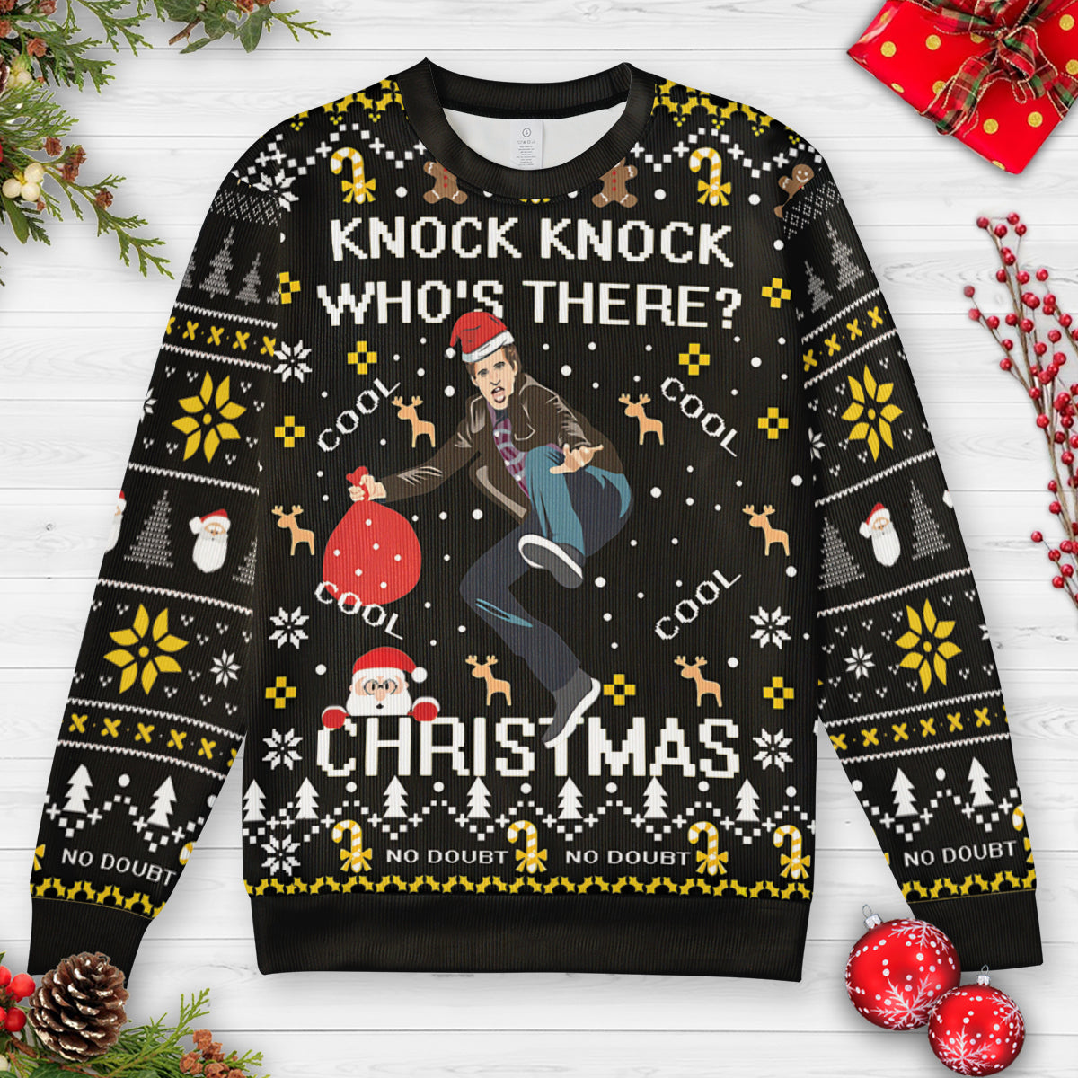 Who's There Brooklyn 99 Ugly Christmas Sweatshirt