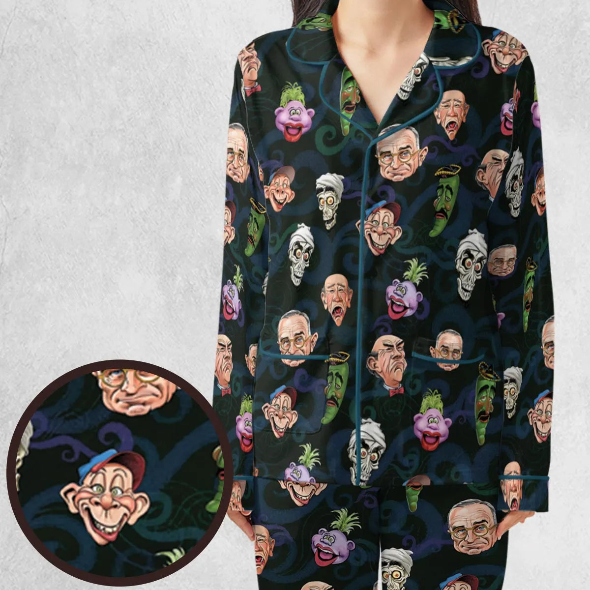 Puppet Comedy Characters Pajamas Set