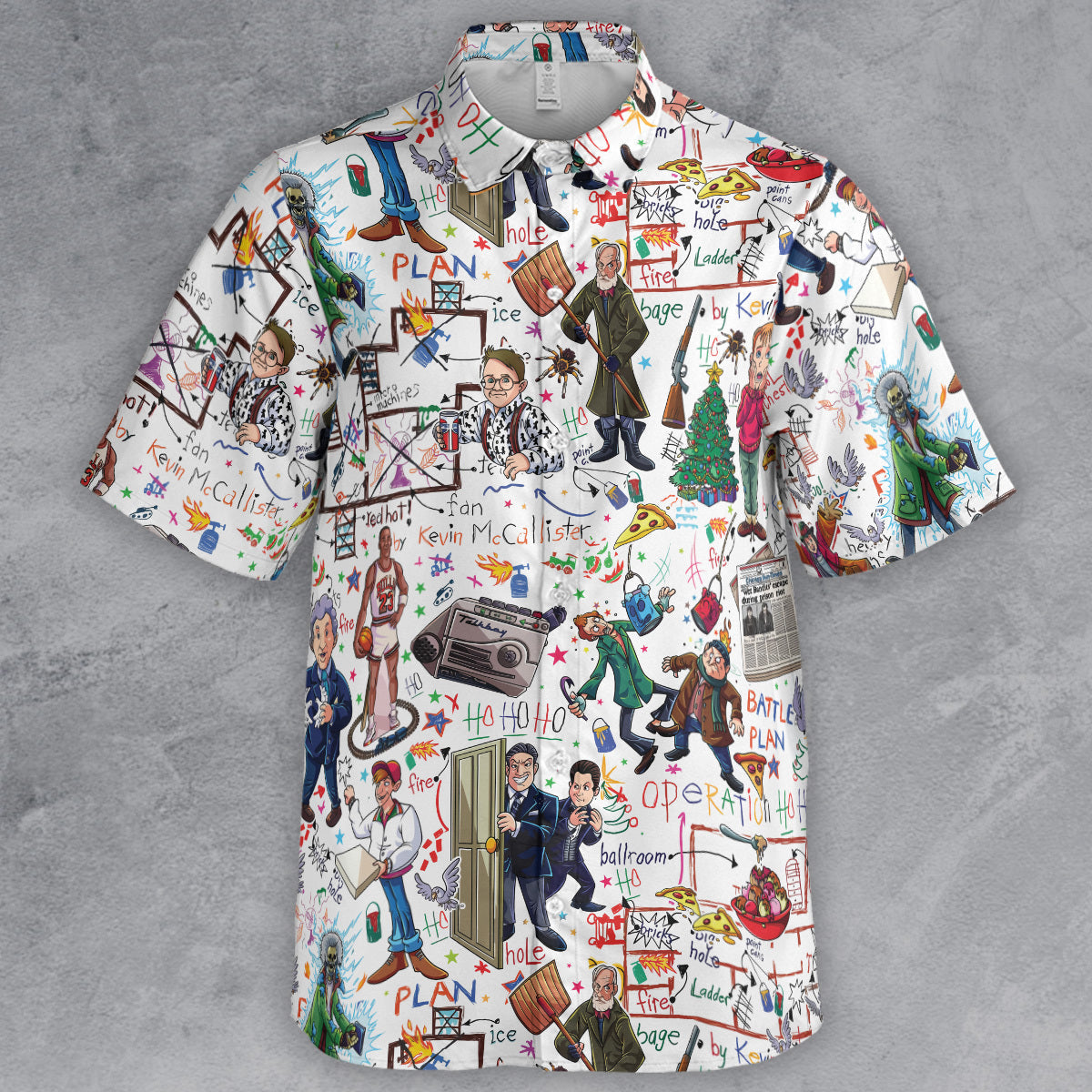 Holiday Battle Plan Home Alone Button Down Shirt