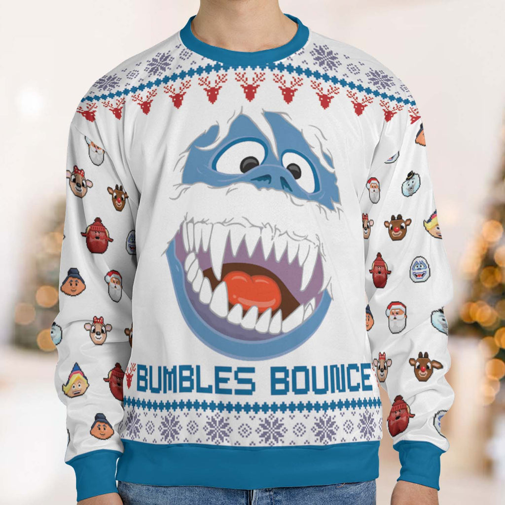 Bumbles Bounce Rudolph the Red-Nosed Reindeer Ugly Christmas Sweatshirt
