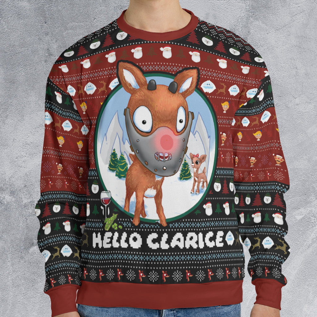 Rudolph Hannibal Ugly Christmas Sweatshirt