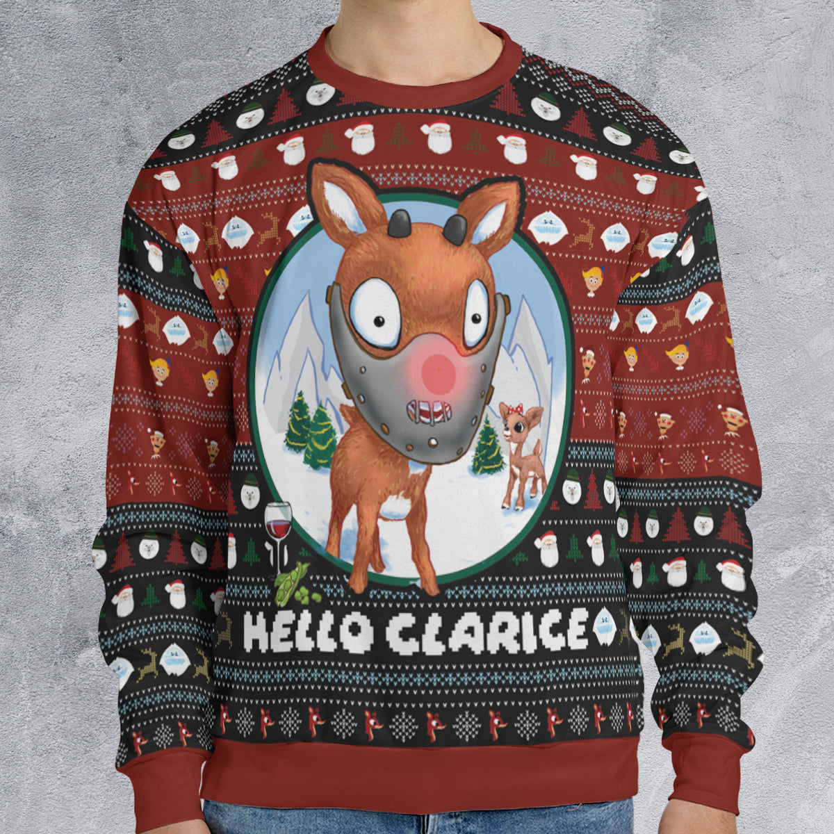 Rudolph Hannibal Ugly Christmas Sweatshirt