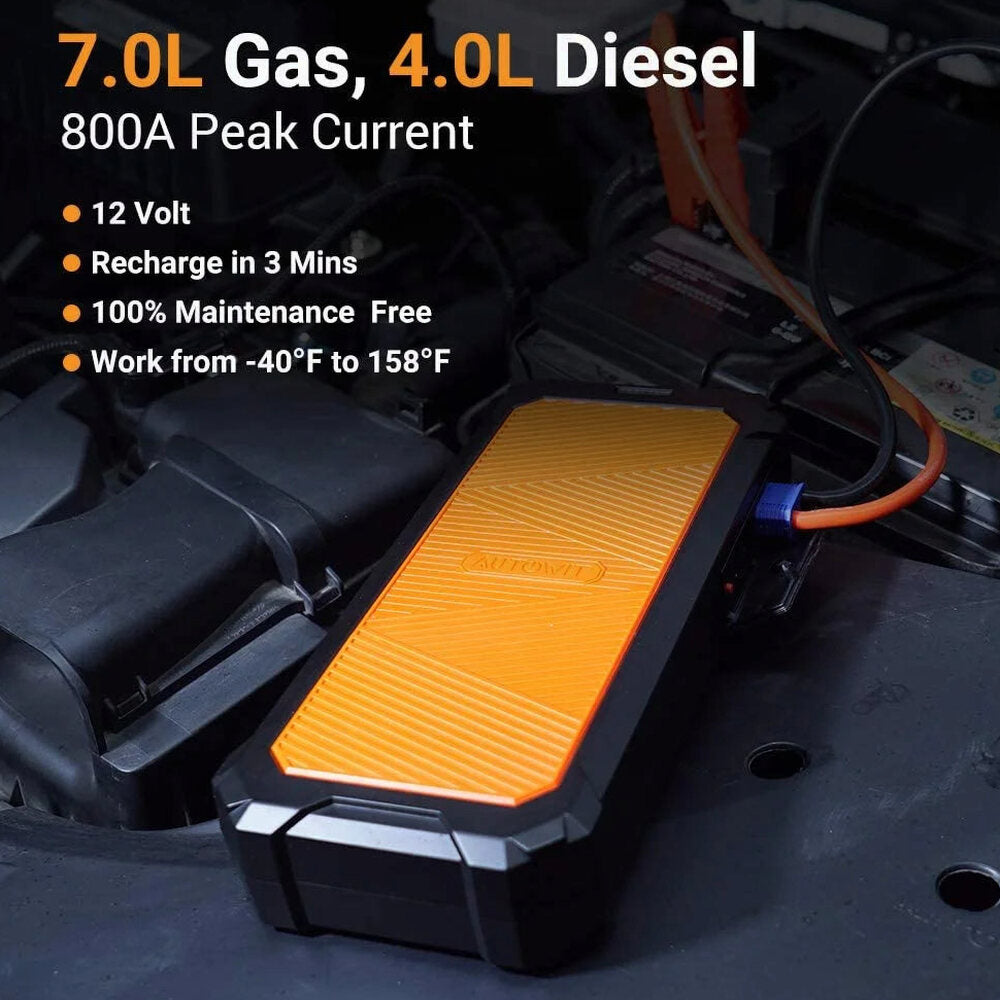 Autowit Battery-Less Portable Car Jump Starter With Carrying Case - SuperCap 2