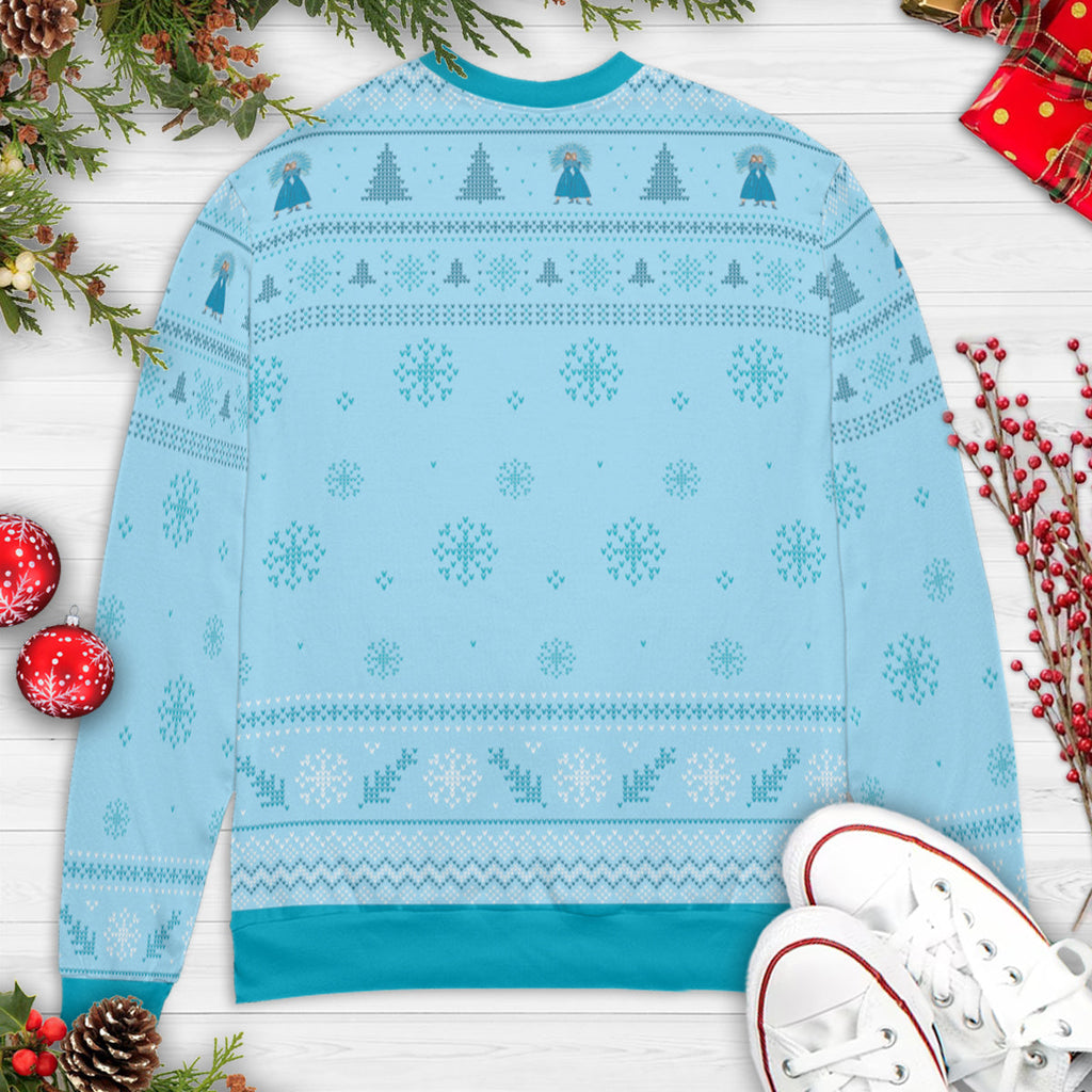 Sister Sister White Christmas Ugly Christmas Sweatshirt