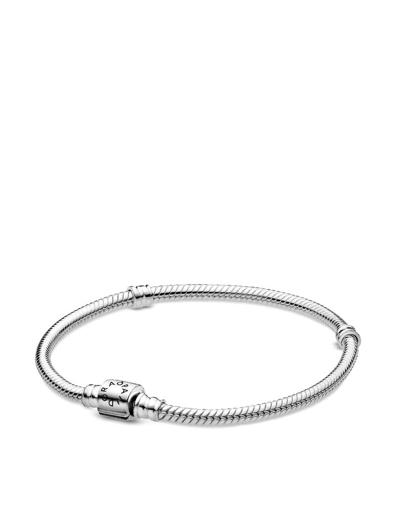 Sterling Silver Barrel Clasp Chain Bracelet