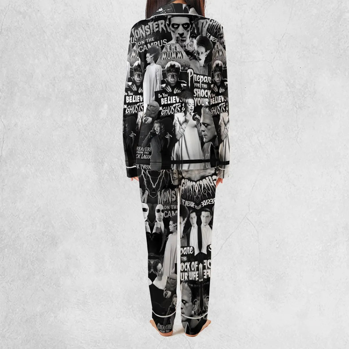 Universal Monsters Pattern Pajamas Set