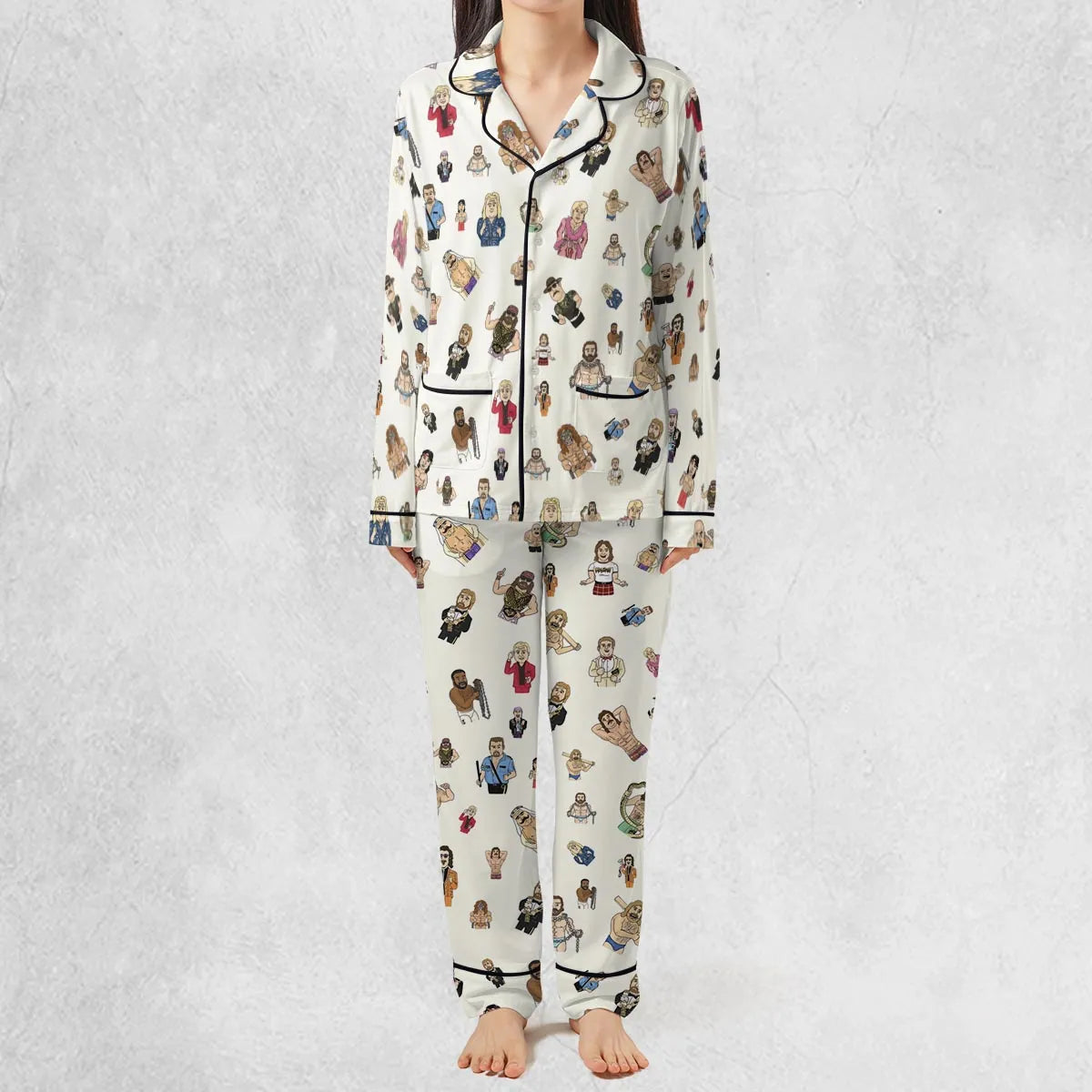 Old School Pro Wrestling Pajamas Set