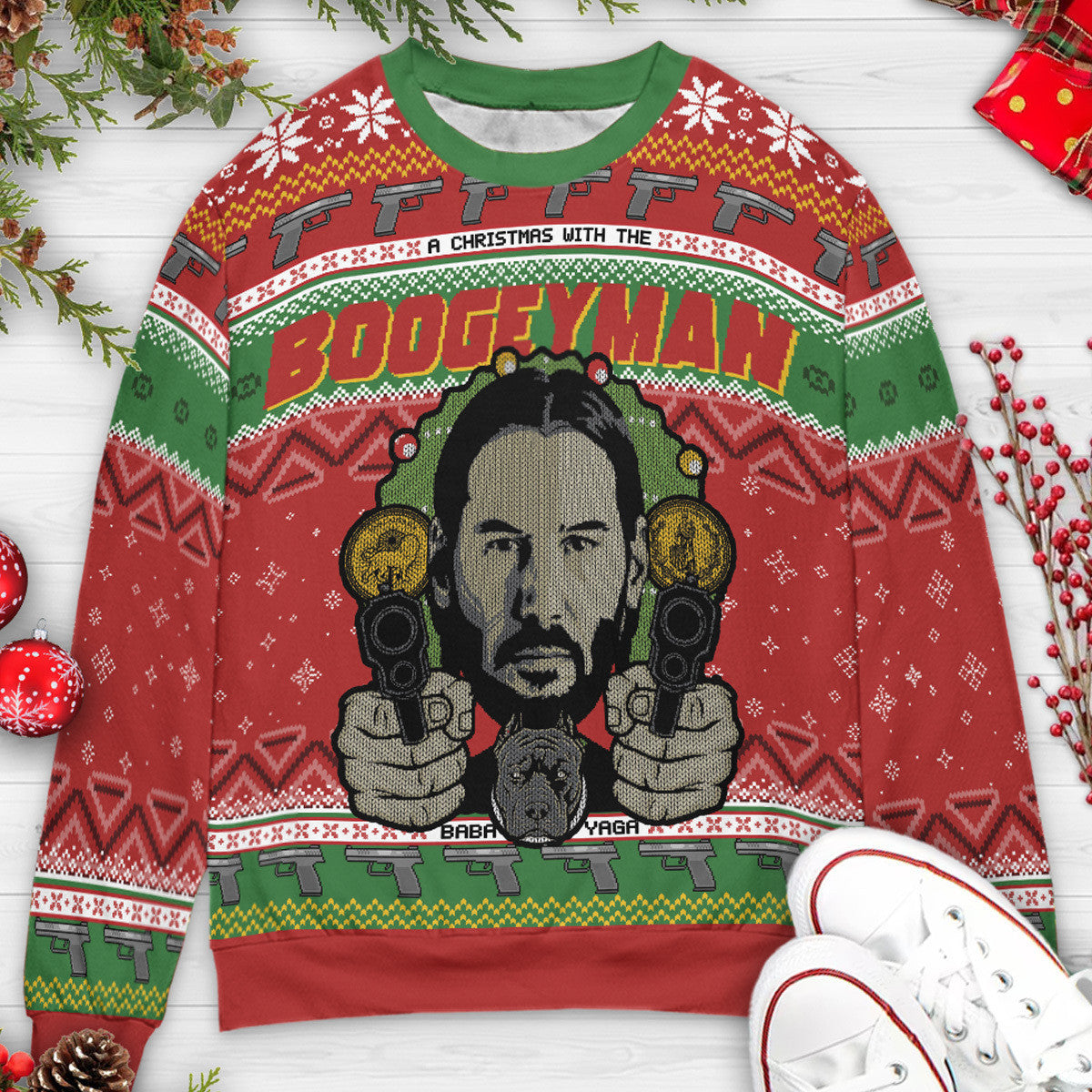 Boogeyman John Wick Christmas Ugly Christmas Sweatshirt
