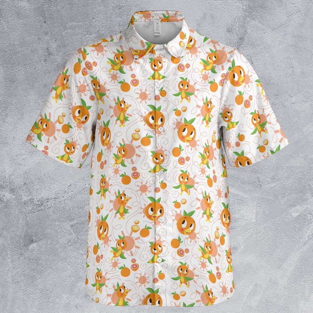 Hello Sunshine Orange Bird Button Down Shirt