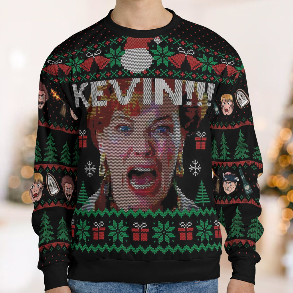 Kevin!!! Home Alone Ugly Christmas Sweatshirt