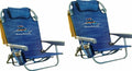 Tommy Bahama Backpack Beach Chairs, Blue, 2 Pack - 300 lb Capacity
