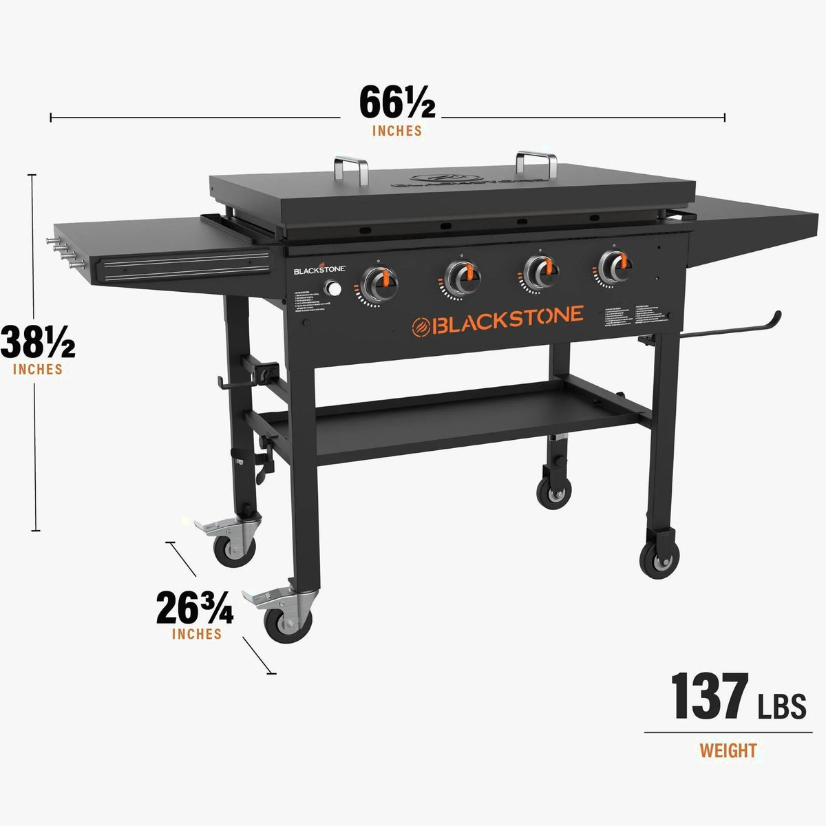 Blackstone Original 4-Burner 36in Propane Omnivore Griddle With Hard Cover - 2177
