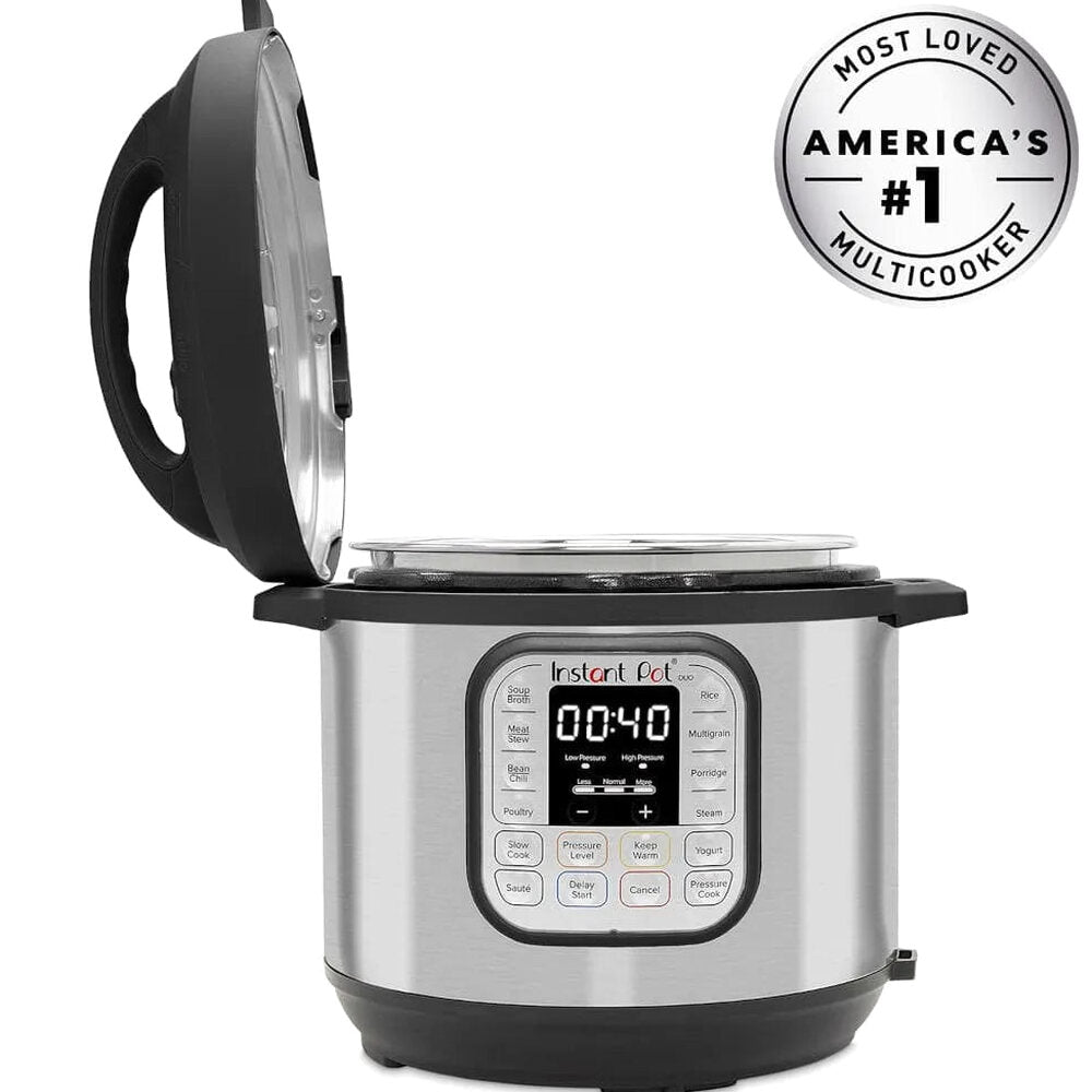 Instant Pot Duo Electric Pressure Cooker, 8 qt, Stainless Steel