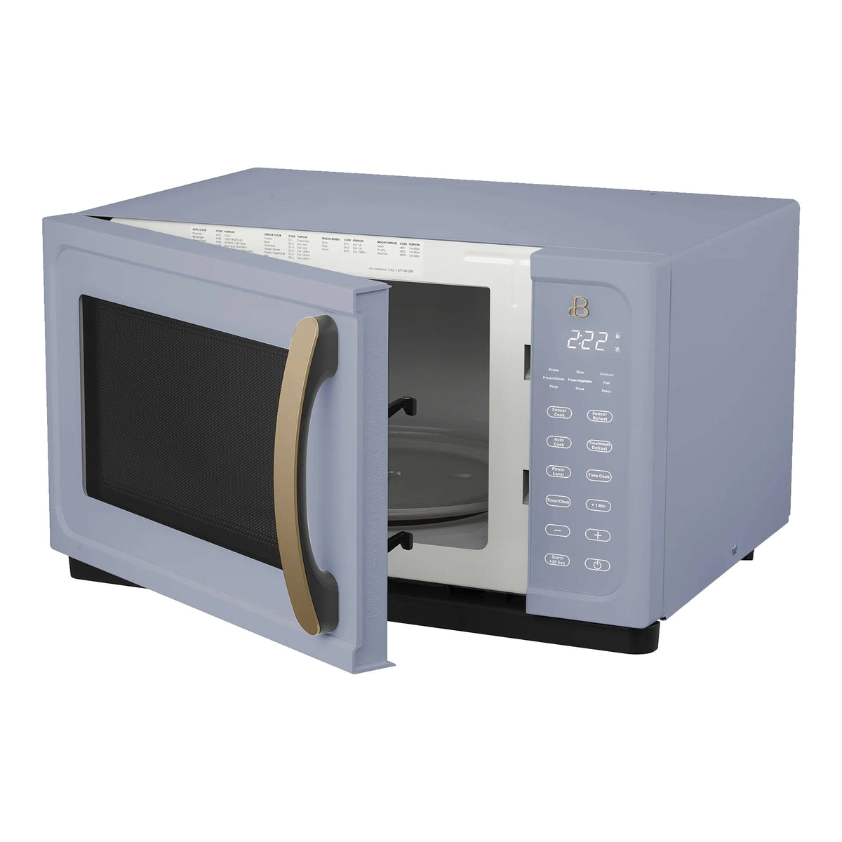 Beautiful 1.1 Cu ft 1000 Watt Sensor Microwave Oven, White Icing - BFCMS811WEST10