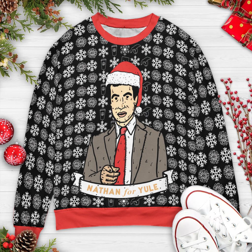 Nathan For Yule Ugly Christmas Sweatshirt