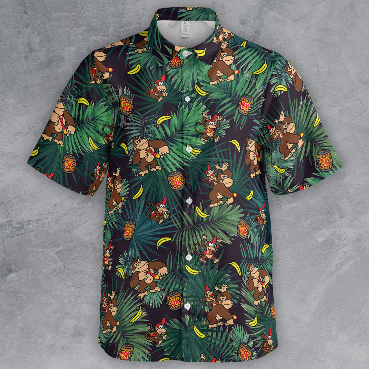 Donkey Kong Nintendo Video Games Button Down Shirt