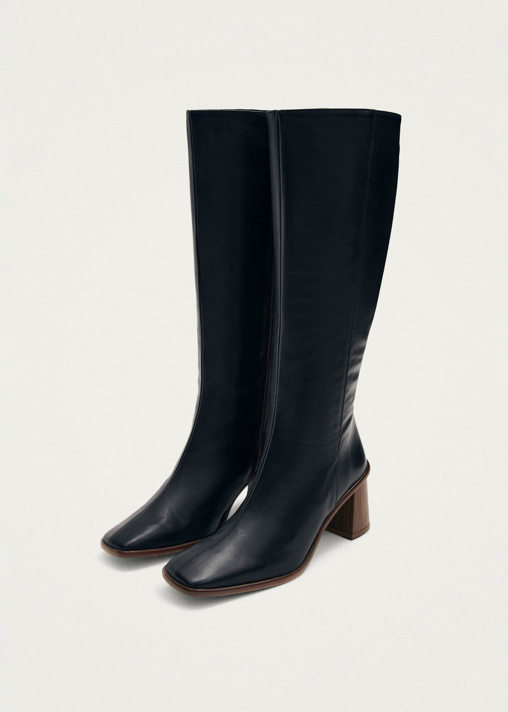 East Black Leather Boots – Chiro Moyo Women's Shoes