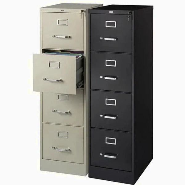 Hirsh Commercial Four-Drawer Vertical Letter File Cabinet, 22D
