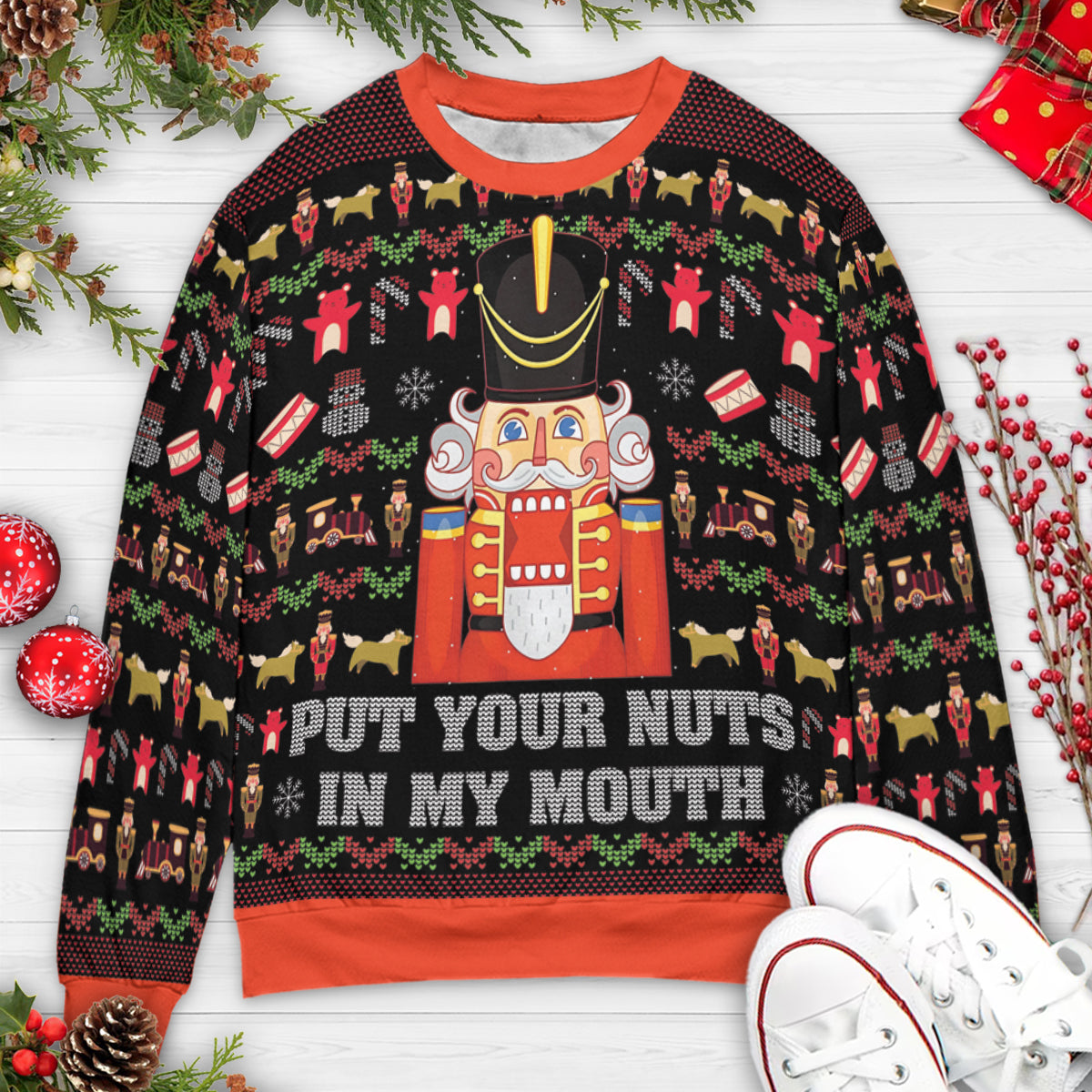 Put Your Nuts The Nutcrackers Ugly Christmas Sweatshirt