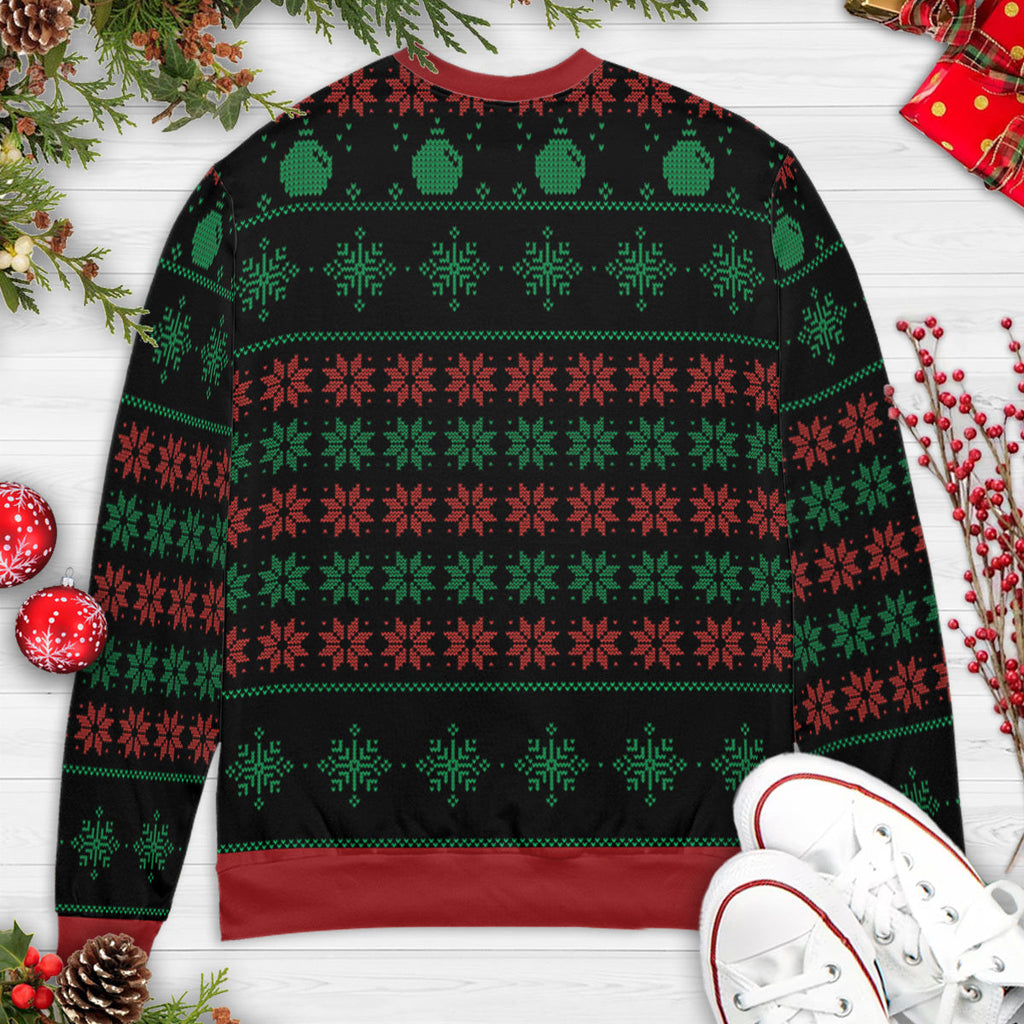 Drinking All The Way Bender Futurama Ugly Christmas Sweatshirt