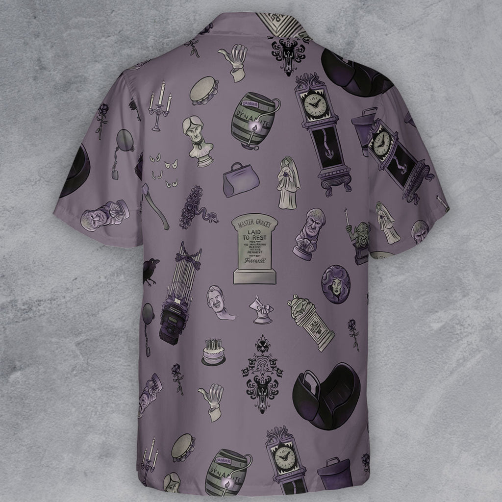 Welcome Foolish Mortals Haunted Mansion Button Down Shirt