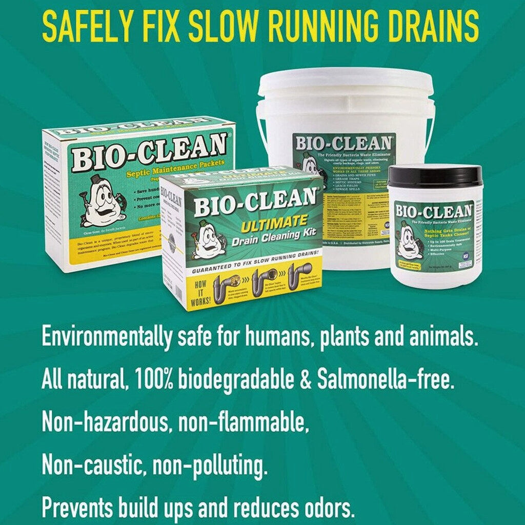Bio-Clean Natural Drain Cleaner 2 lb - 100 Treatments