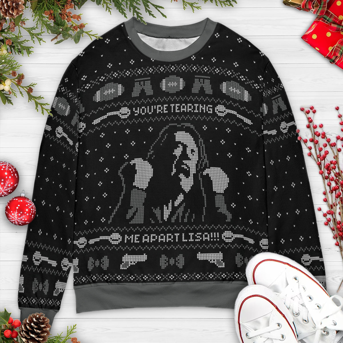 Tearing Me Apart Ugly Christmas Sweatshirt