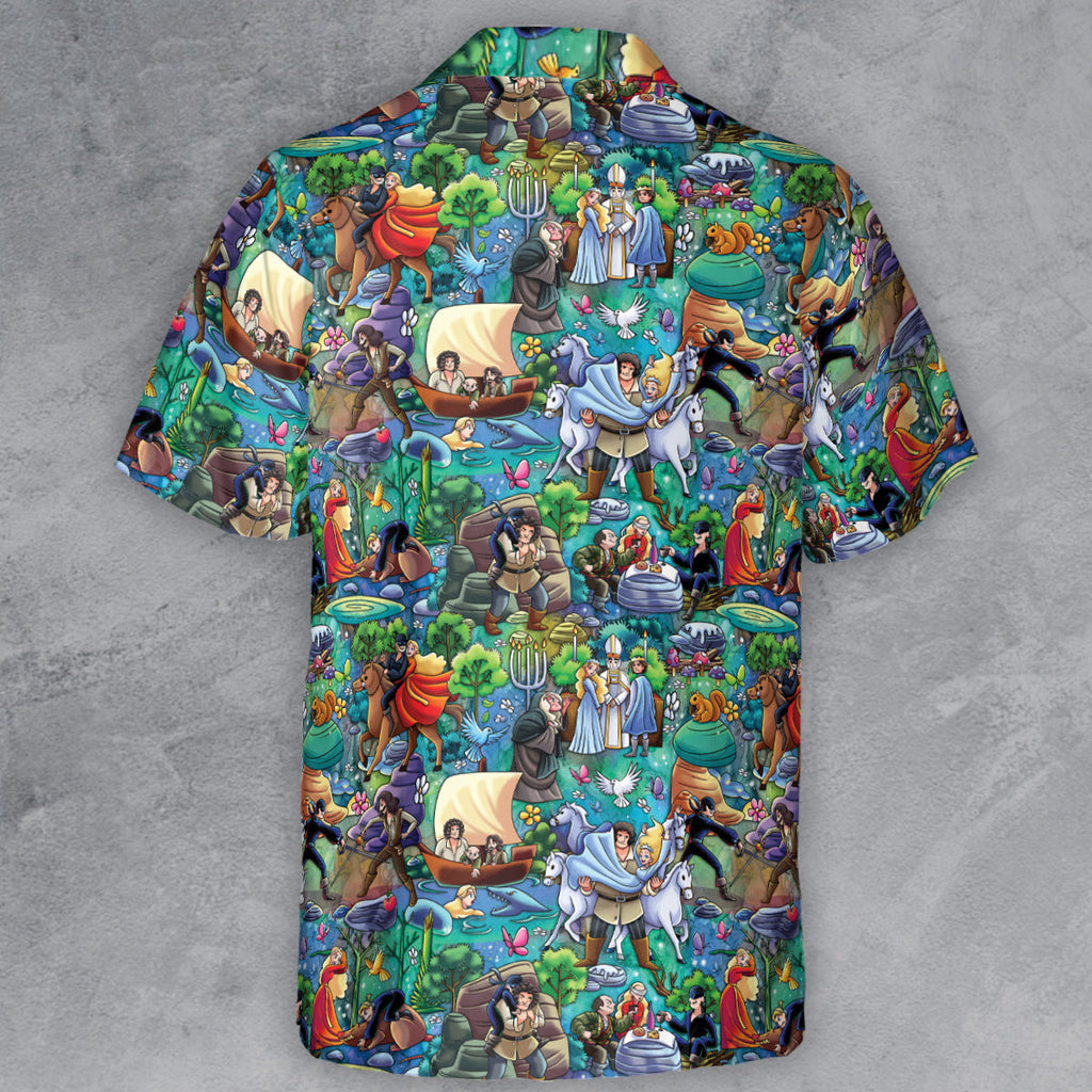Sword Fight The Princess Bride Button Down Shirt