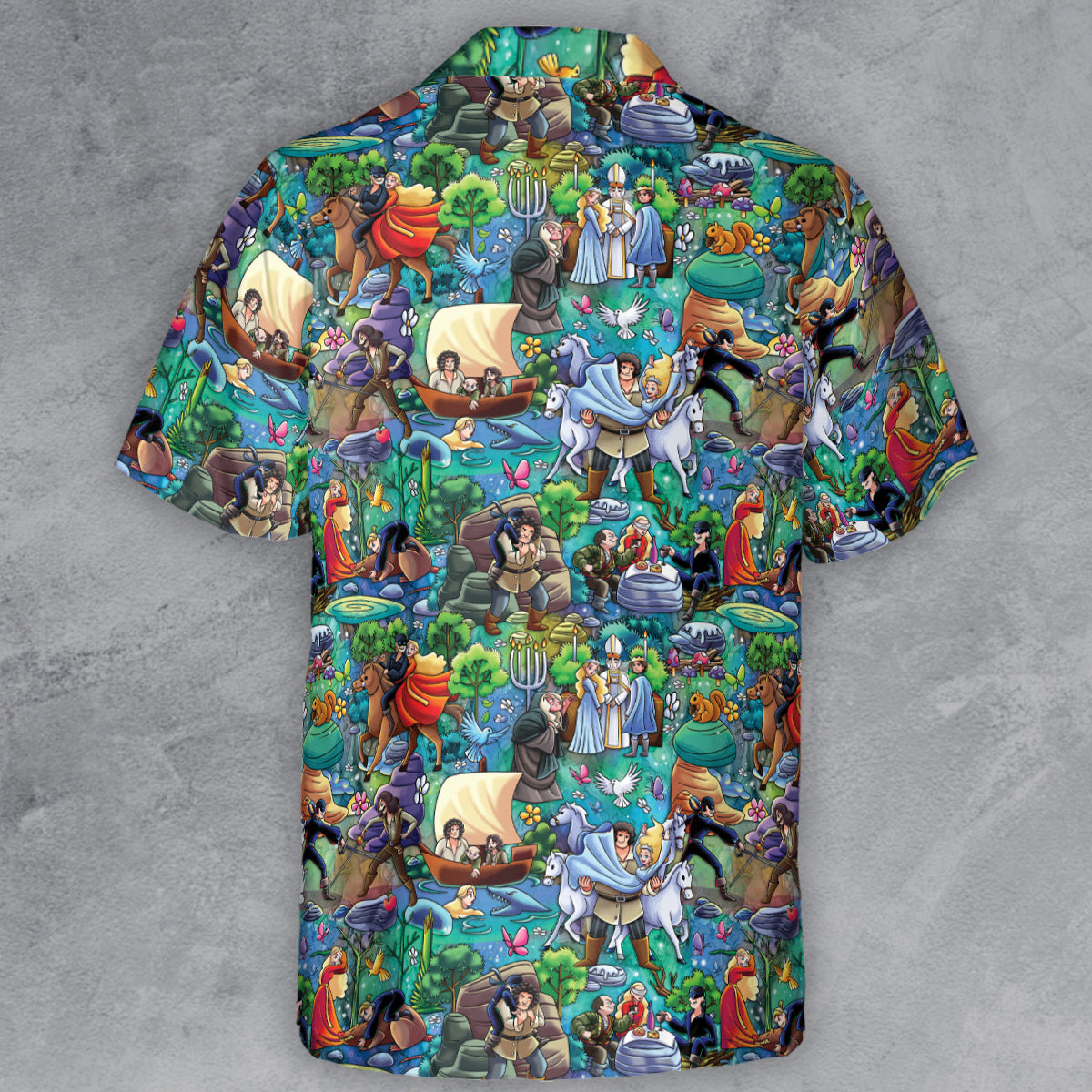 Sword Fight The Princess Bride Button Down Shirt