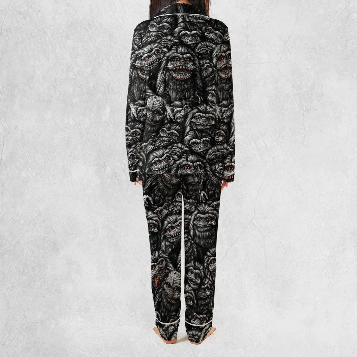 Critters Pattern Halloween Pajamas Set