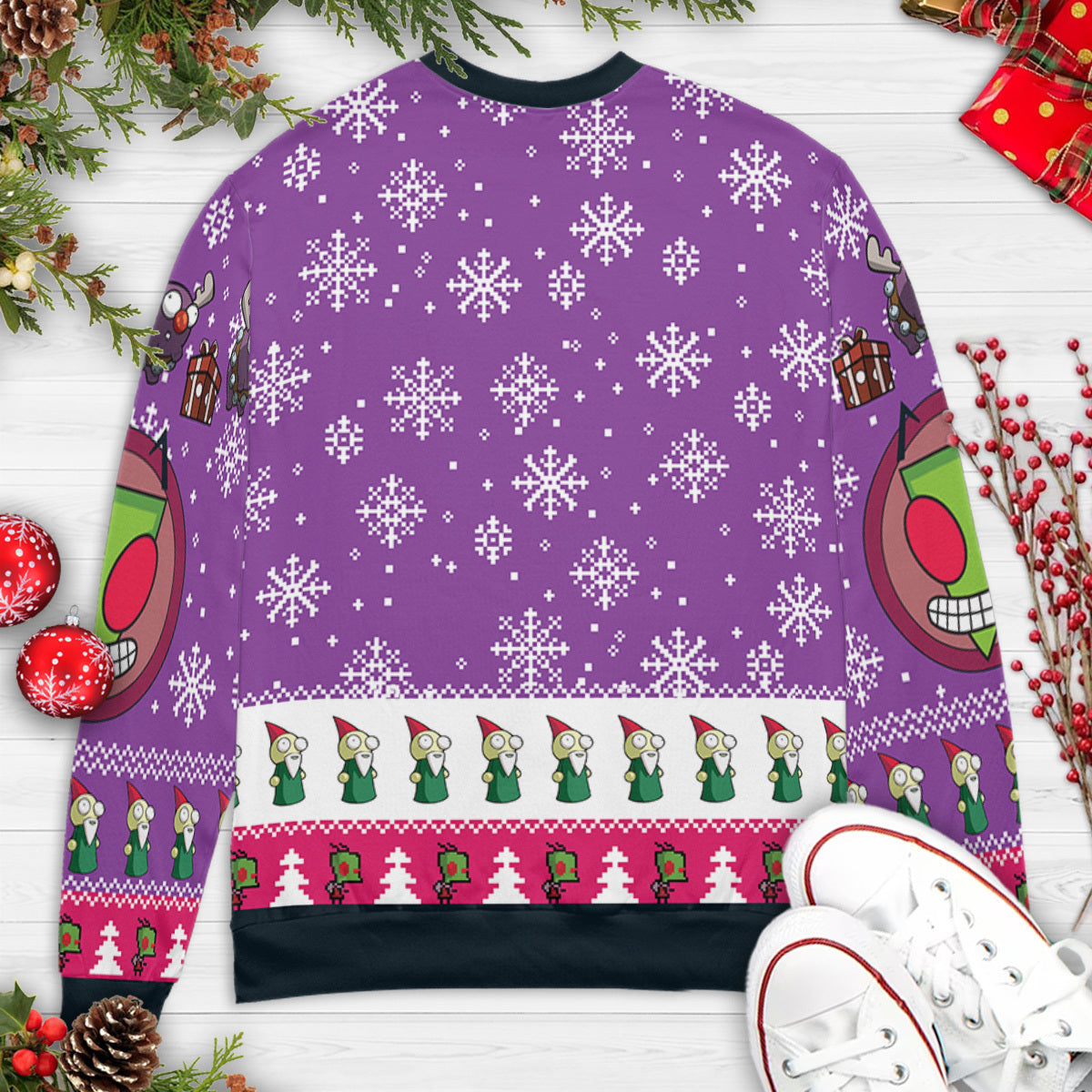 Power For Santa Invader Zim Ugly Christmas Sweatshirt