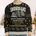 Snowman Smokey and the Bandit Ugly Christmas Sweatshirt