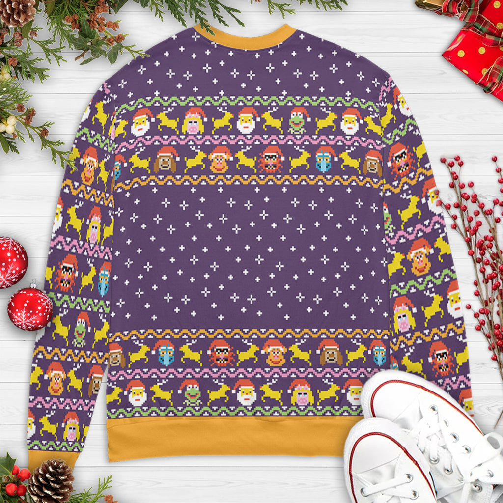Watch Out For the Icy The Muppets Ugly Christmas Sweatshirt
