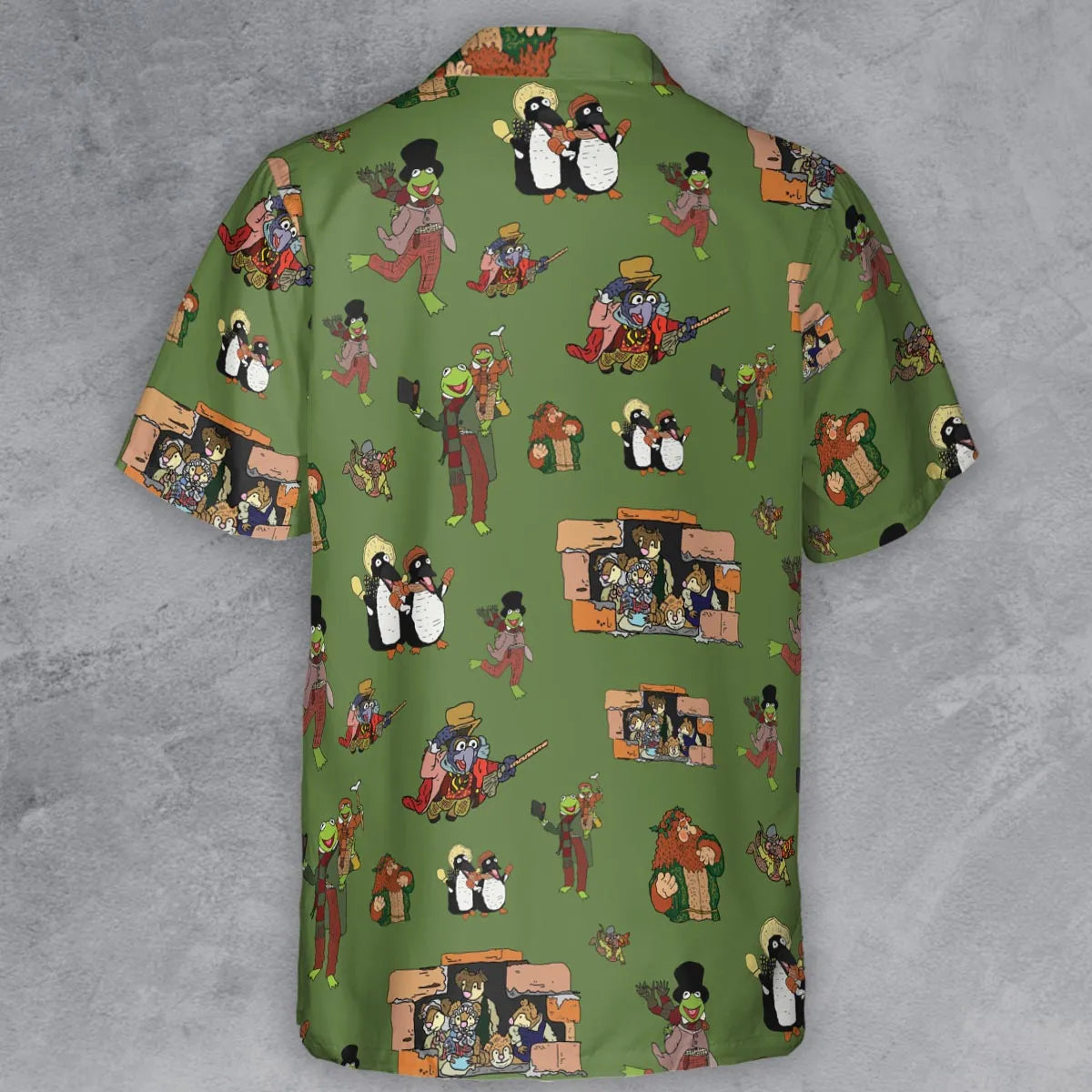 The Muppet Christmas Carol Characters Button Down Shirt