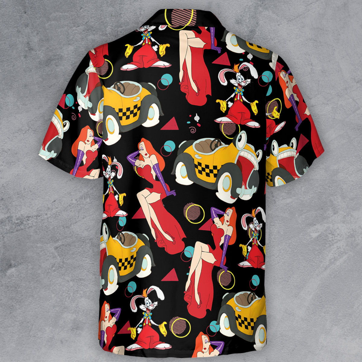 Retro 90s Jessica Rabbit Roger Rabbit Button Down Shirt
