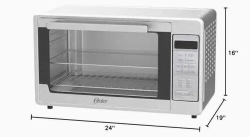Oster Extra-Large Air Fryer Oven, 10-in-1, Stainless Steel