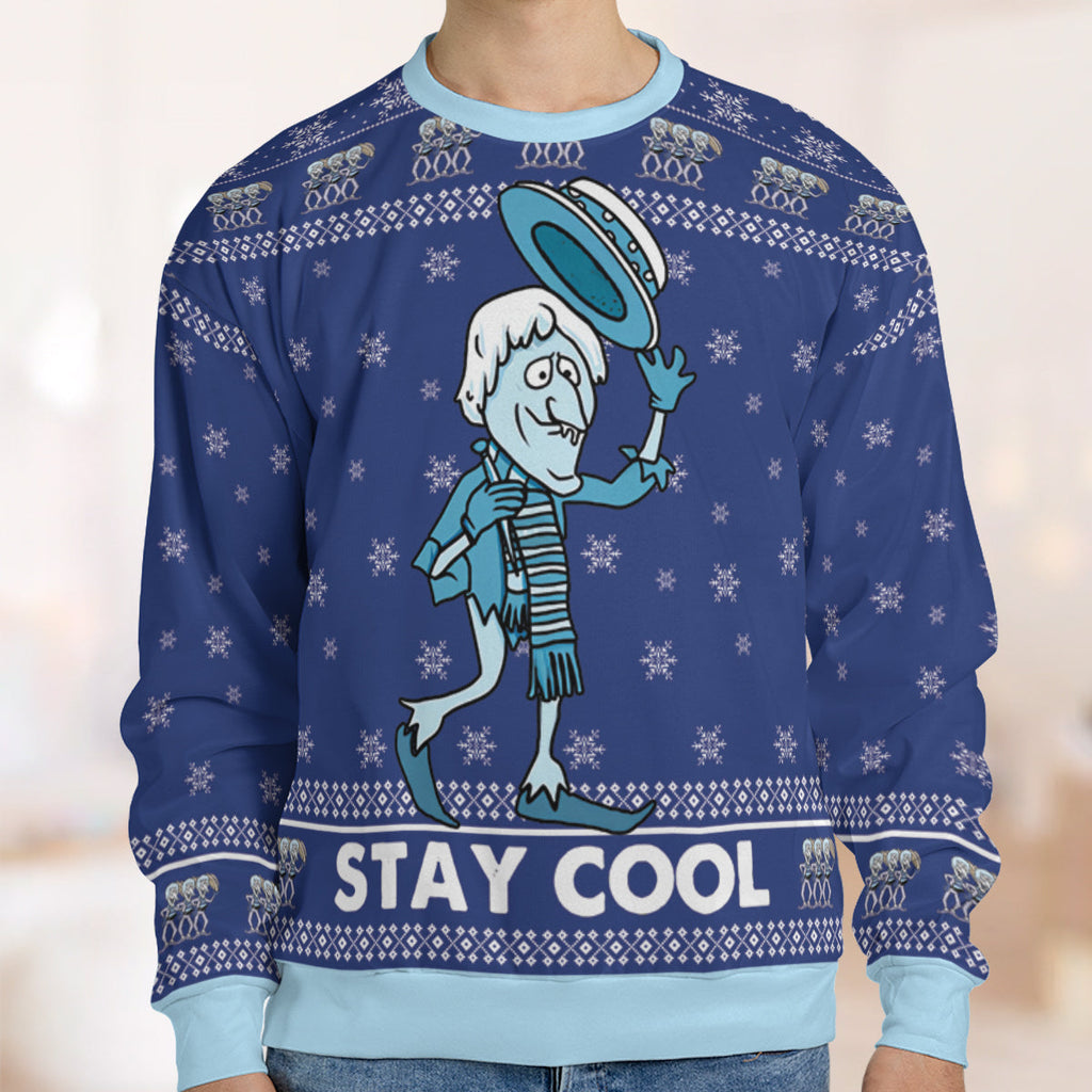 Stay Cool Snow Miser Ugly Christmas Sweatshirt
