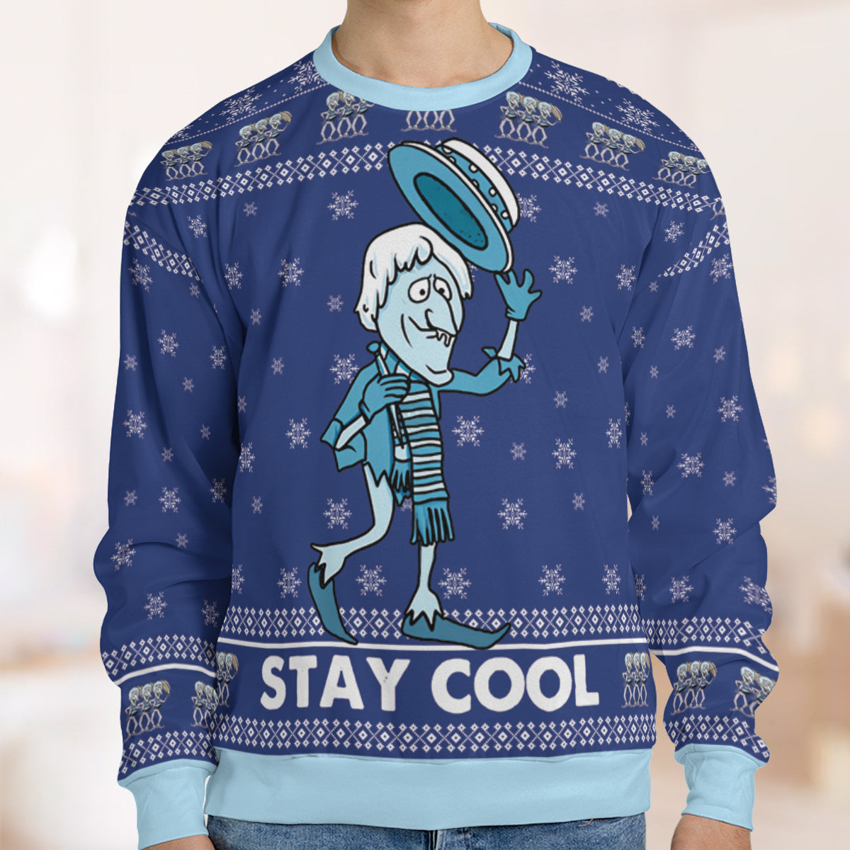 Stay Cool Snow Miser Ugly Christmas Sweatshirt